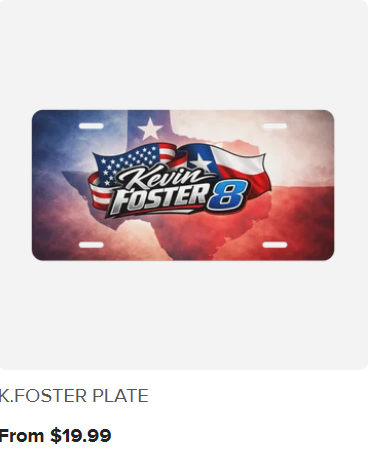 Kevin Foster Custom License Plate